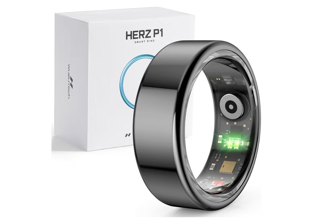 NEW Smart Ring Herz P1 Size 10 Midnight Black Titanium Alloy