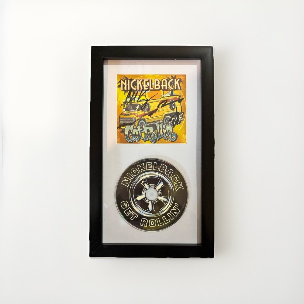 Nickelback Autographed Signed Framed CD Get Rollin' ACOA