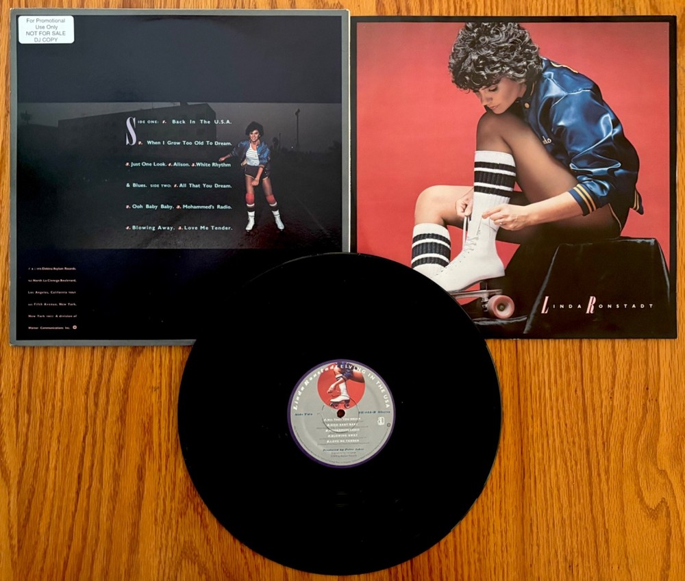 LINDA RONSTADT Signed LIVING IN THE USA Promo/DJ Album~Near Mint~Sex Symbol