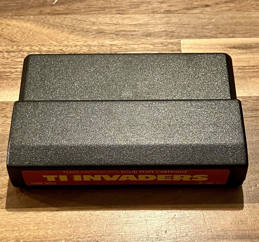 TI-99/4a Command Module Game Solid State Cartridge TI INVADERS 1982 Used PHM3053