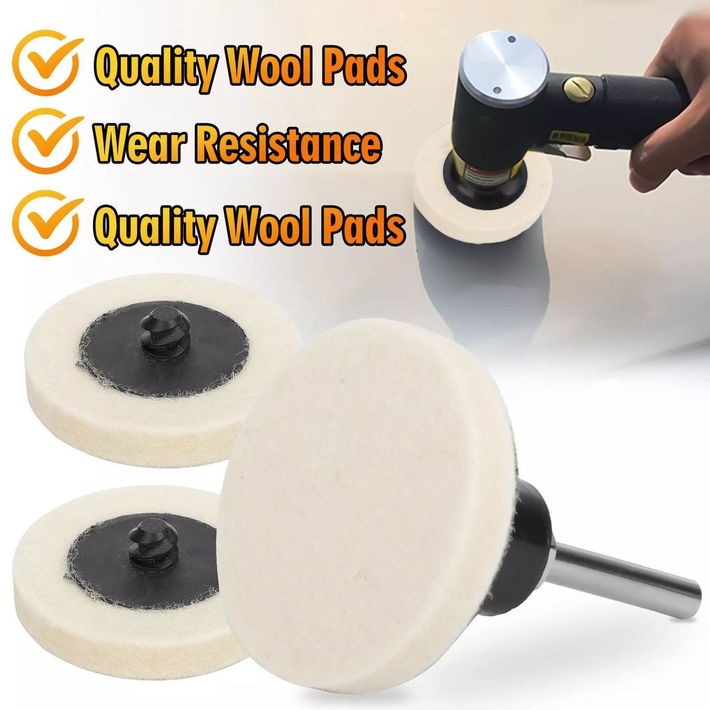 30pcs Disc Polishing Buffing Pads Sanding Wheels Holder Quick Disc Replacement