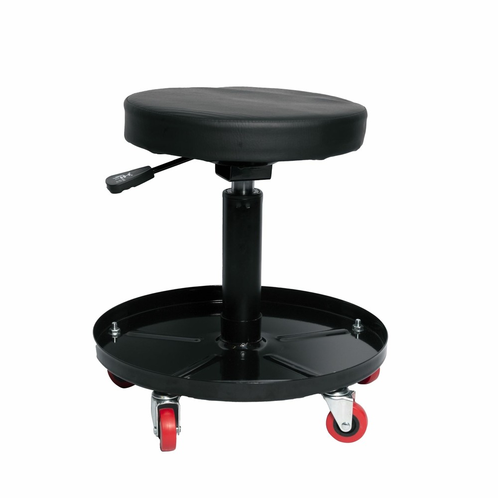 MPW Race Dept Adjustable Workshop Stool with Tool Tray