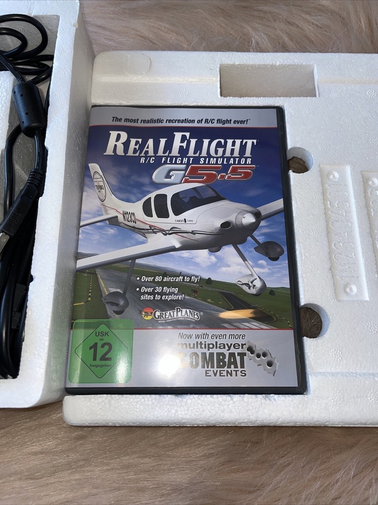 Real Flight Remote Control R/C Simulator G5.5 InterLink Elite Controller & RF7