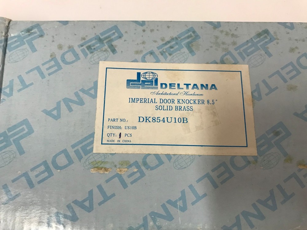 Deltana Imperial Door Knocker 8.5" Solid Brass