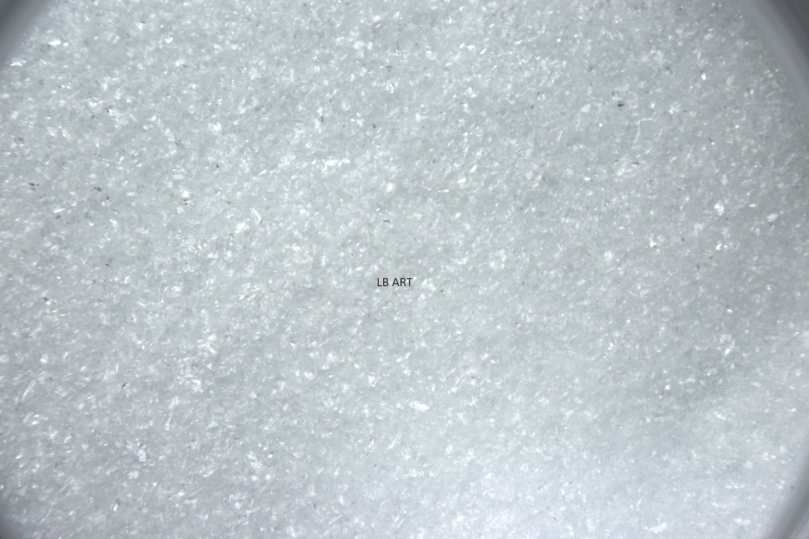 1101.01 - 1 OUNCE CLEAR BULLSEYE GLASS FINE FRIT 90 COE FUSIBLE