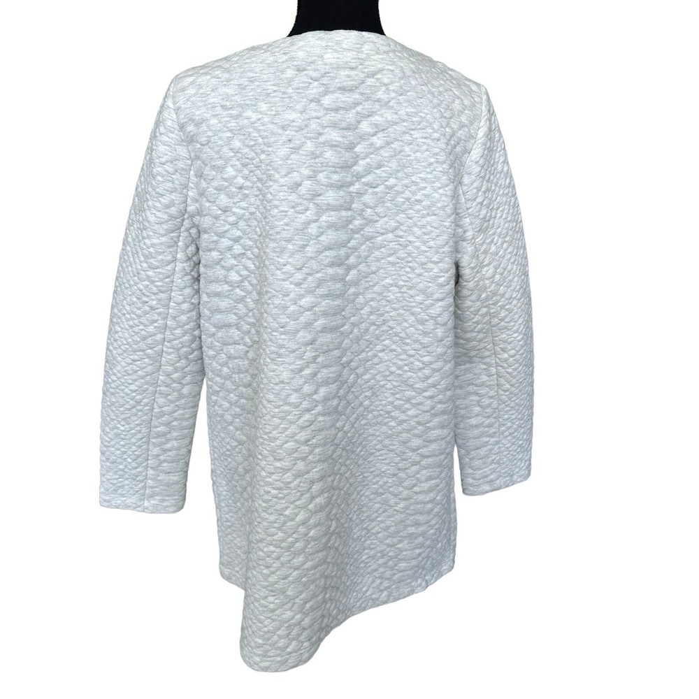 Soft Surroundings Snap Button Quilted Jacket Size Large White