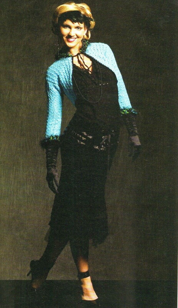 CHIC Dinner at Eight Bolero/Apparel/Crochet Pattern INSTRUCTIONS ONLY