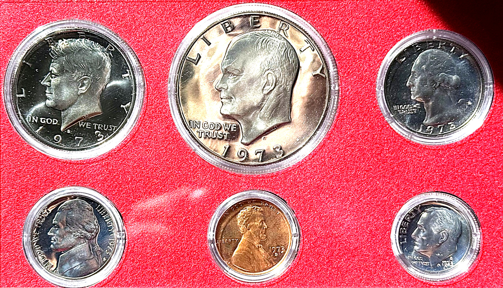 1973-S PROOF SET / EXTREMELY RARE / HARD TO FIND / UNC / ONLY (2,760.339) MINTED