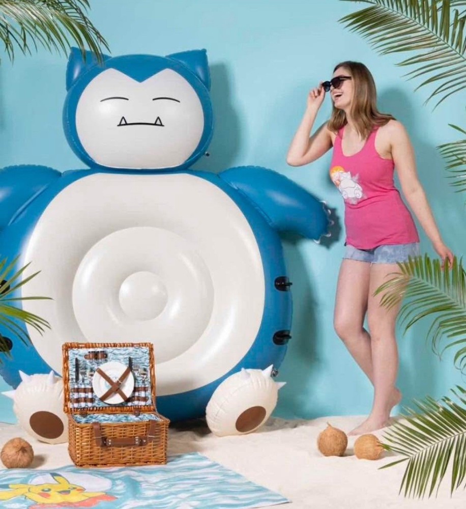 Pokemon Snorlax Giant Pool Float Summer Days - New