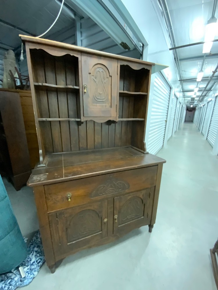 Unique Antique Sideboard Buffet Cabinet