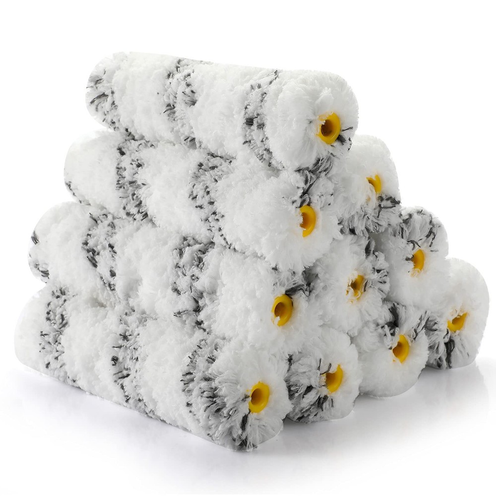 Paint Roller 6 Inch 3/4 in Naps,High-Density Microfiber Mini 6