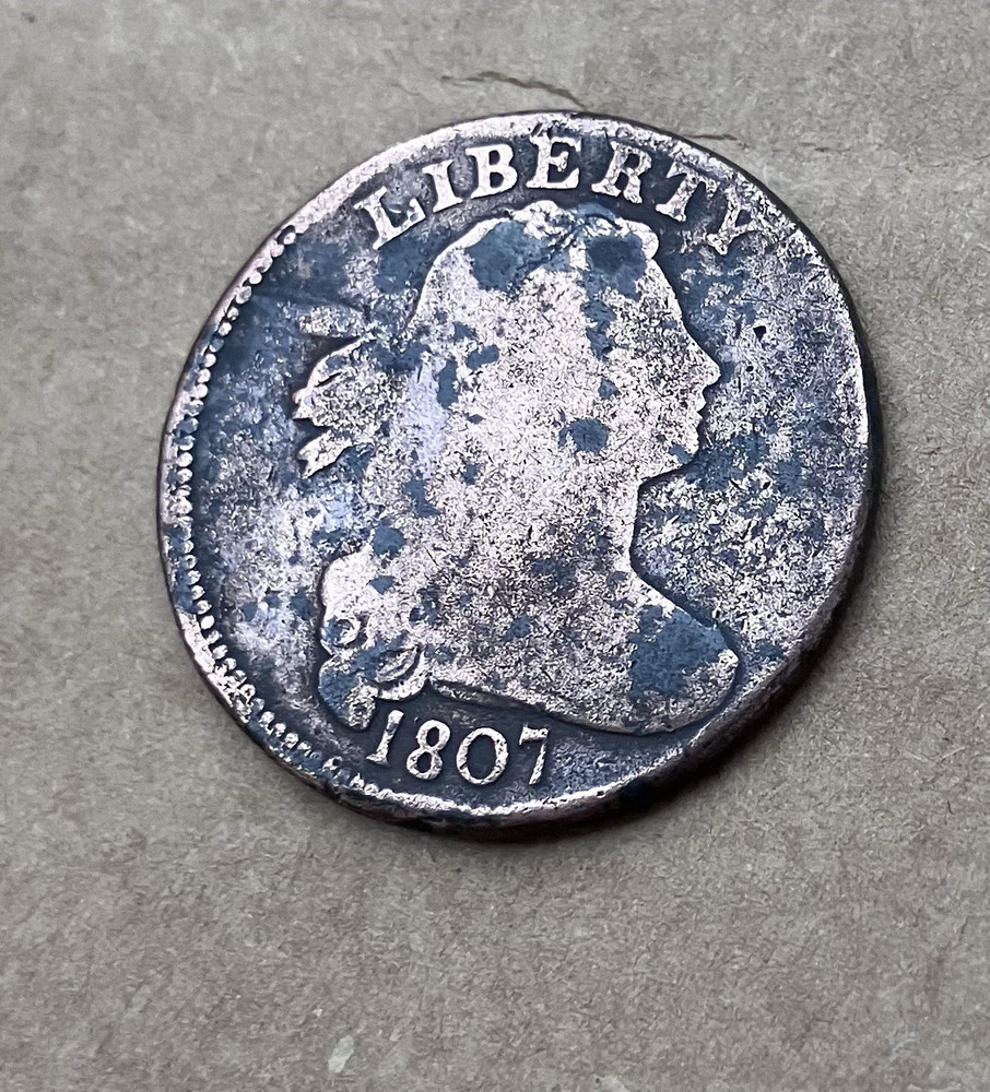 1807 U. S. Large Cent - Draped Bust - Small Fraction Indicator        (2056)