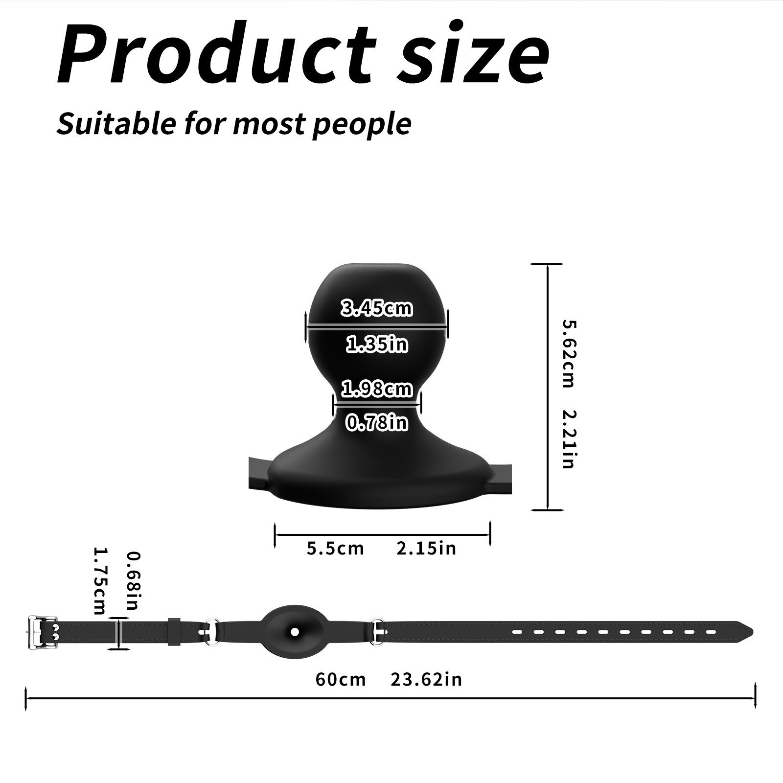 New Silicone Mouth Gag Breathable Ball BDSM Adjustable Belt Mouth for Couple