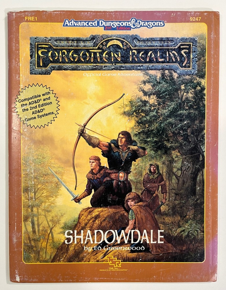 Advanced Dungeons and Dragons Module TSR Shadowdale 9247