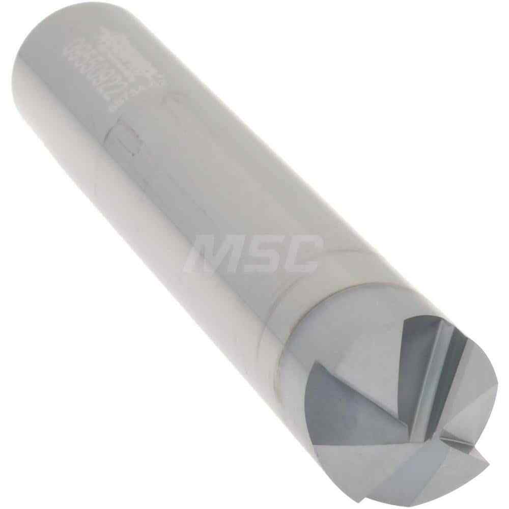 Accupro 3/8" Cutter Head Diam, 3/8" Shank, 4 Flute Single End Solid Carbide C...