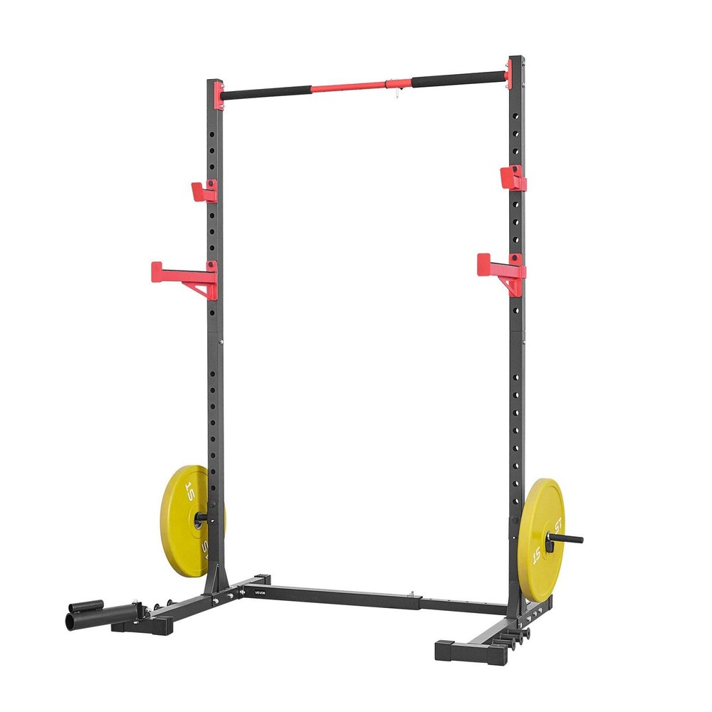 Multifunctional Squat Rack: J-Hooks, Safety Bars, Pull-Up Bar, Landmine