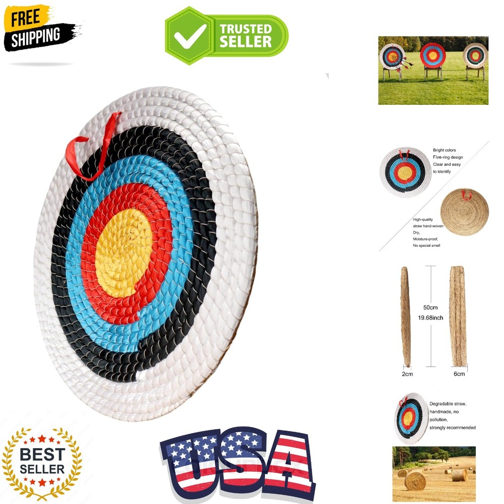 Archery Target - Backyard Straw Archery Target for Recurve Compound or Longbo...