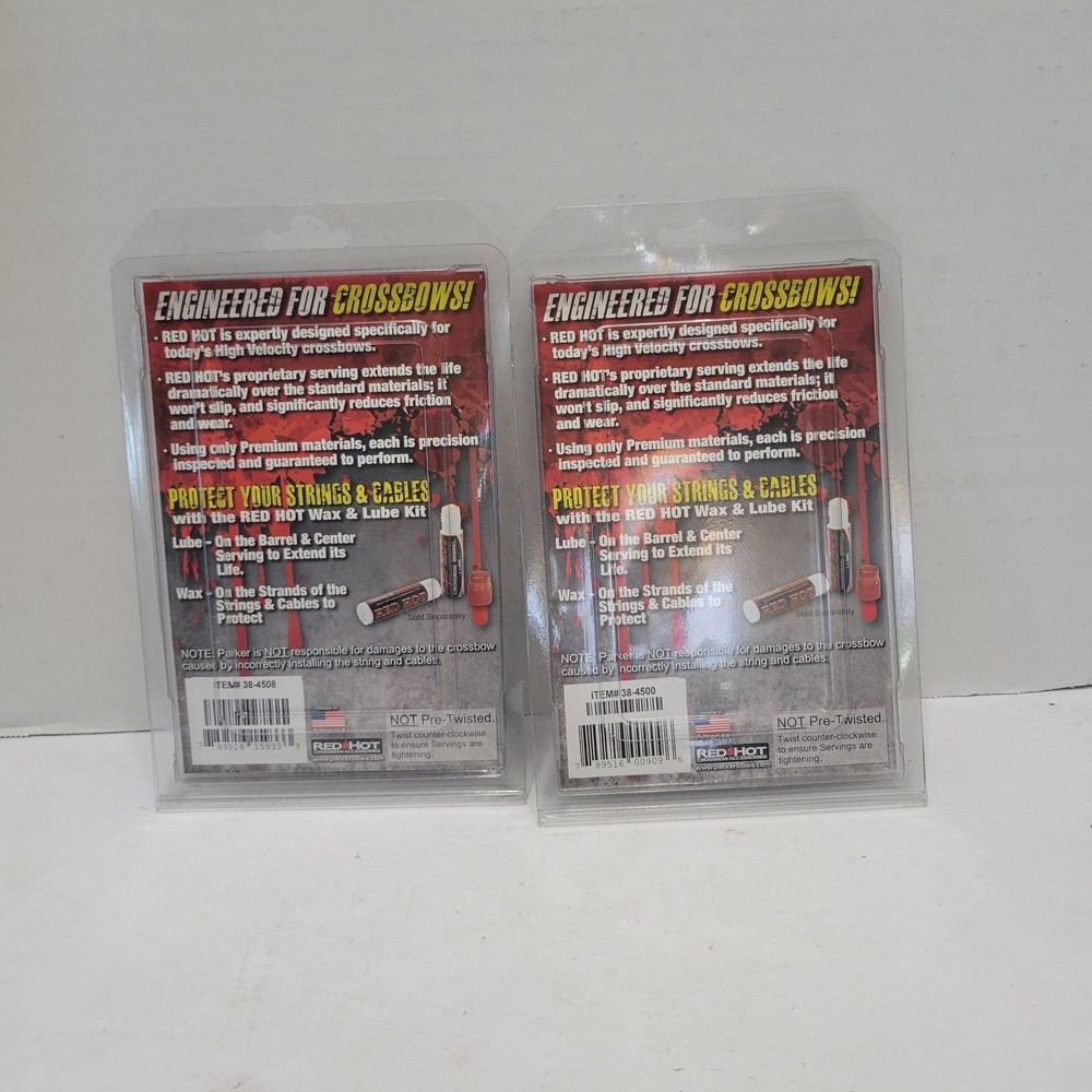 New In Package Red Hot Crossbow Cables And String