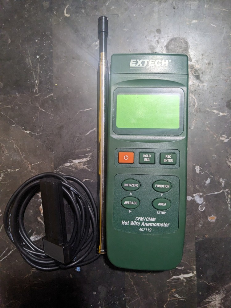 Extech Instruments CFM/CMM Hot Wire Anemometer 407119