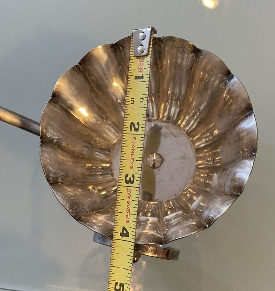 Raimond Silverplate Italy Server Push Wagon Bowl Height 3-3/4”
