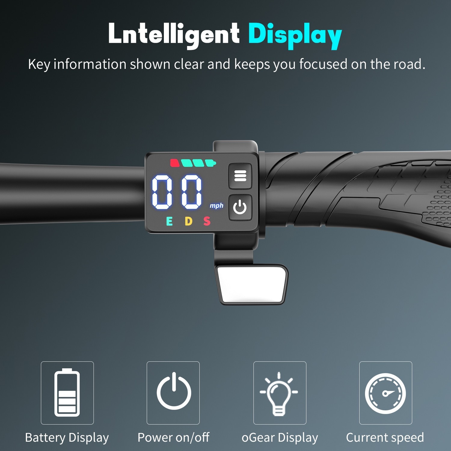 Electric Scooter Adults 30 MPH 43 Miles Range 14'' 1500W E-Scooter with Seat US