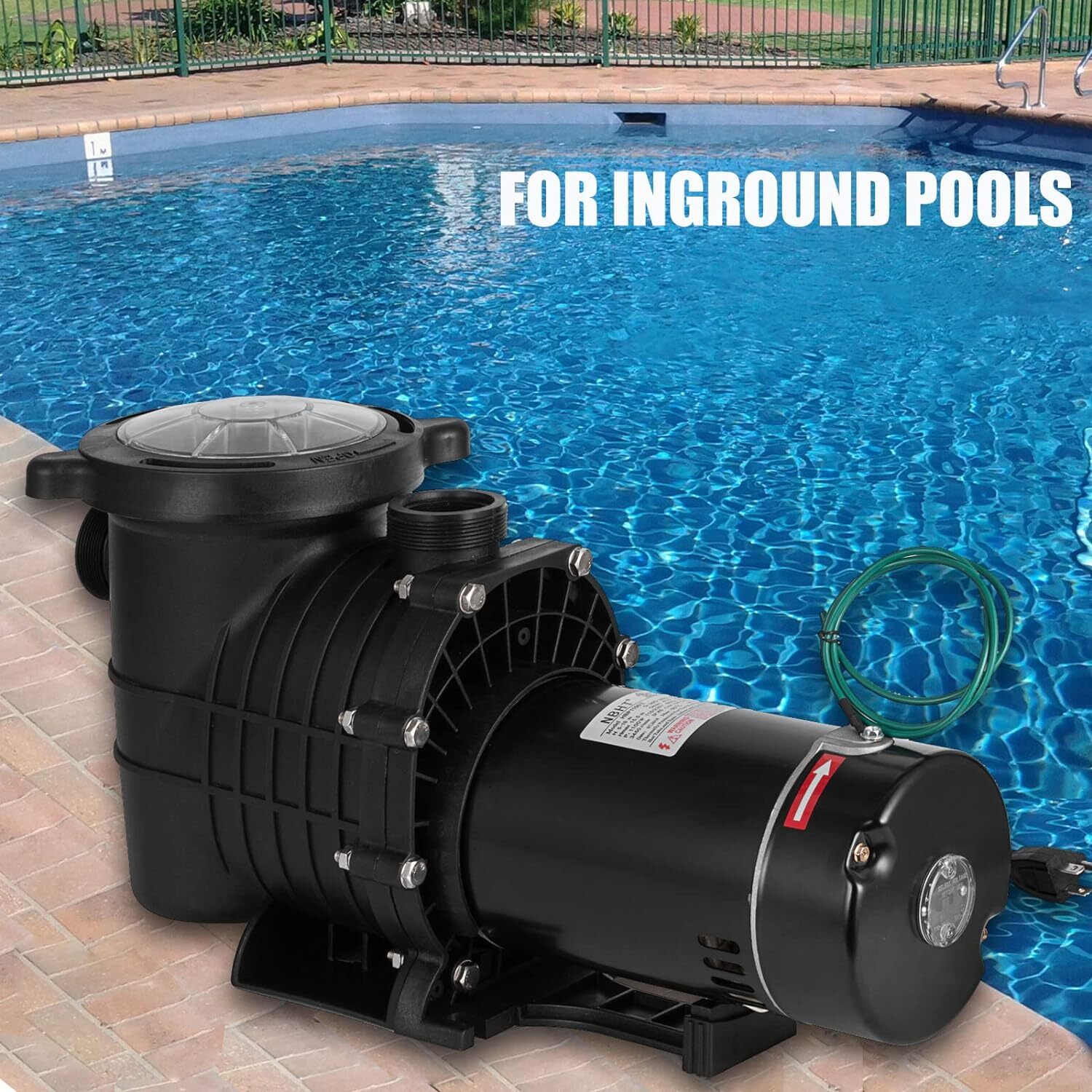 2HP Hayward Swimming Pool Pump In/Above Ground w/ Motor Strainer Basket 115-235V