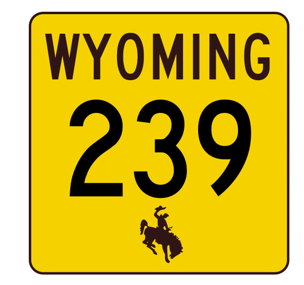 Wyoming Highway 239 Sticker Decal