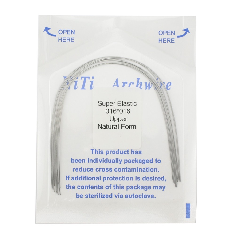 100PCS Dental Orthodontic Niti Arch Wire Rectangular Round Natural Upper Lower
