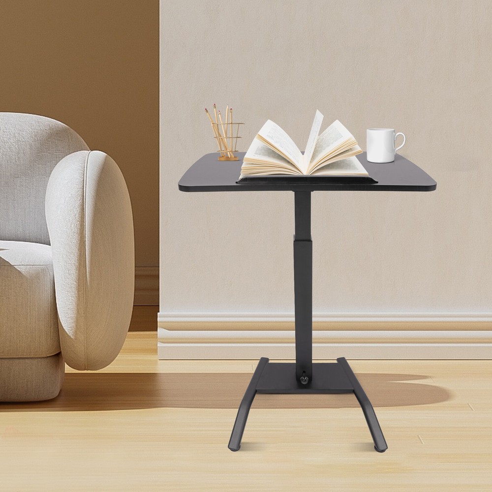 Rolling Desk Laptop Podium Desk Standing Lifting Desk Computer Table Adjustable