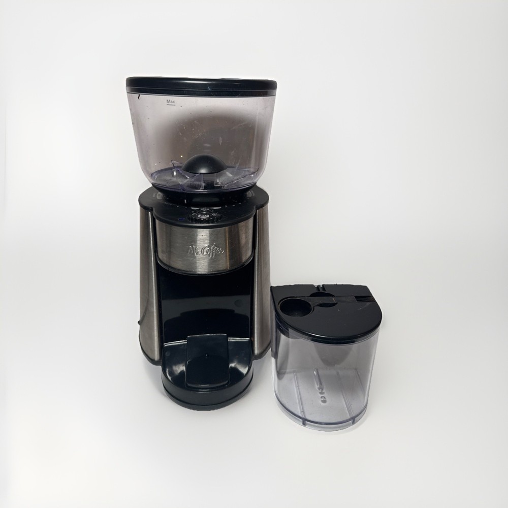 Mr. Coffee Grinder Automatic Burr Mill + Bin + Scooper BVMC-BMH23 Tested Works