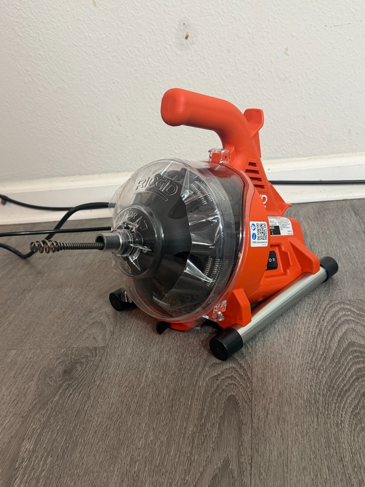 RIDGID PowerClear Drain Cleaning Machine - Red/Black