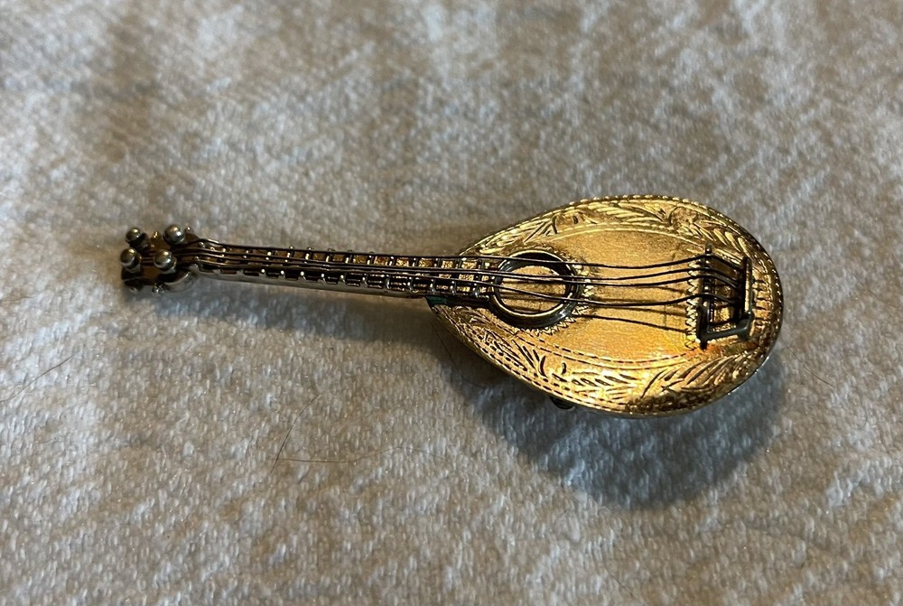 925 Silver Miniature Mandolin Box