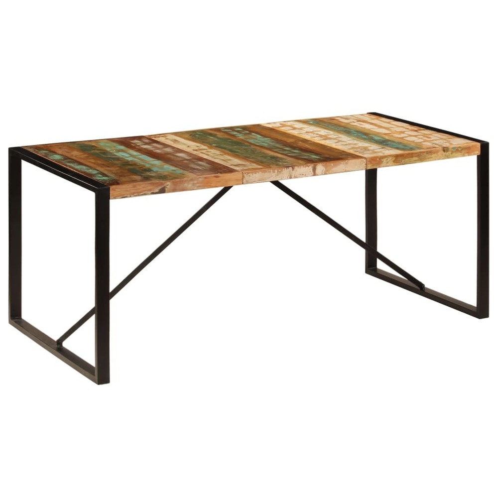 Dining Table Kitchen Table Dining Room Dinner Table Solid Reclaimed Wood vidaXL
