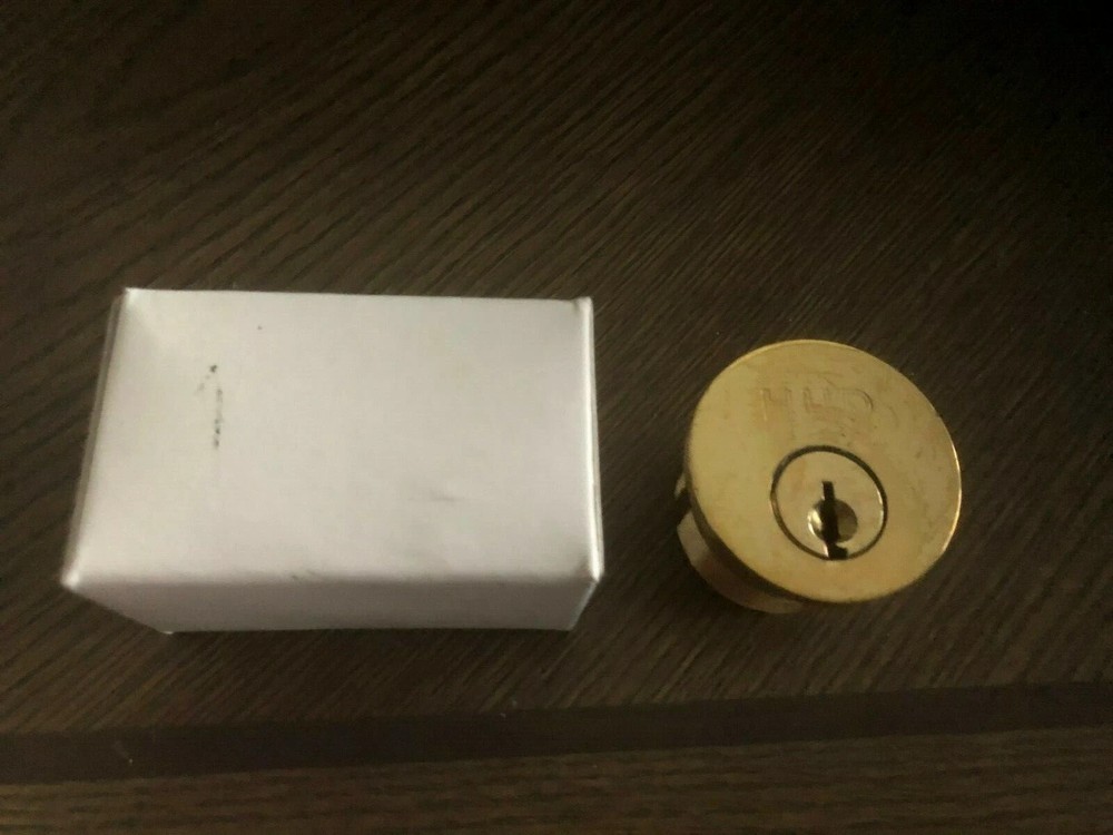 One pair keyed alike 1" Solid Brass Mortise lock cylinder with keys.