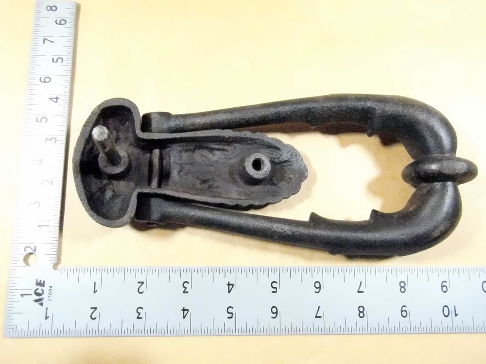 Antique entry door knocker cast iron