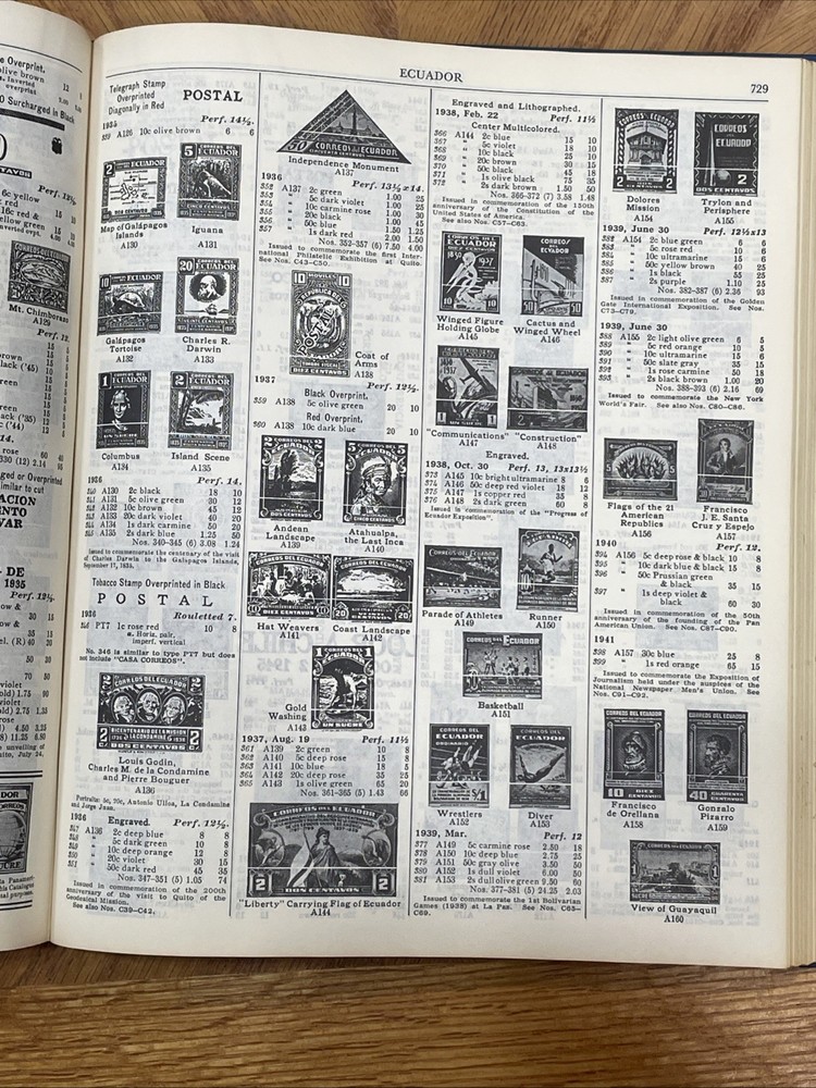 Scott's Standard Postage Stamp Catalogue 1971 Volume 1 Hardcover Book