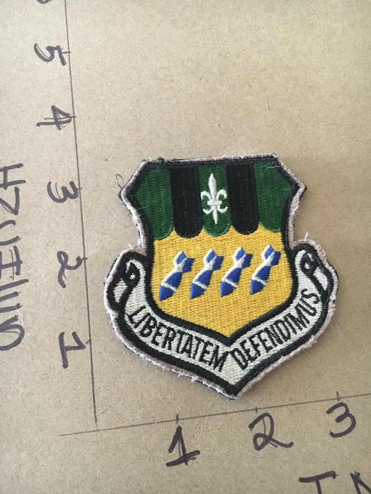 USAF 2nd Bomb Wing Squadron 3" patch 6/1/25 with hook & loop back