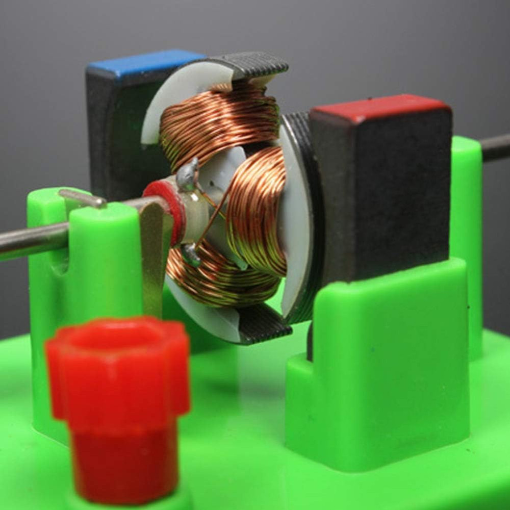 1Pc Blue DIY DC Electrical Motor Assemble KIT - STEM Science Lab Educational ...