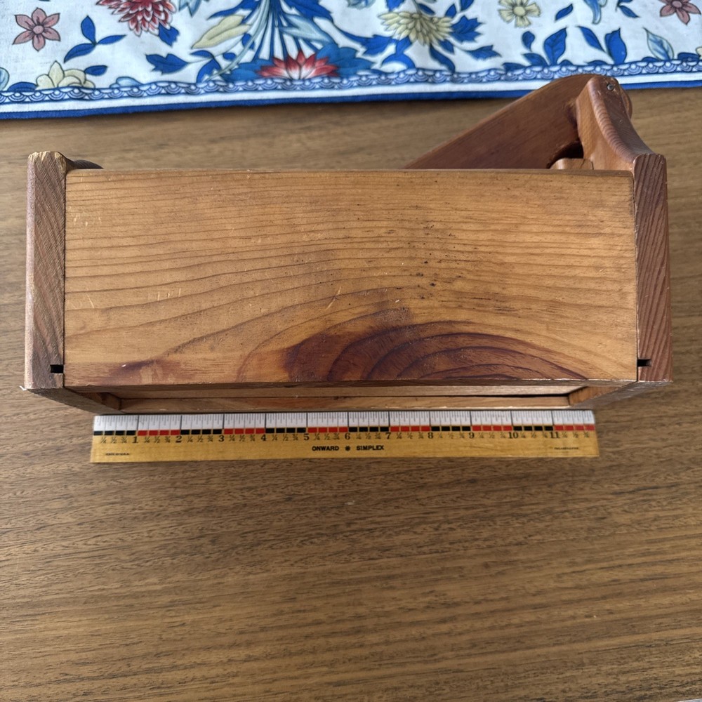 Vintage Handmade Solid Wood Nutcracker and Nut Bowl 12”