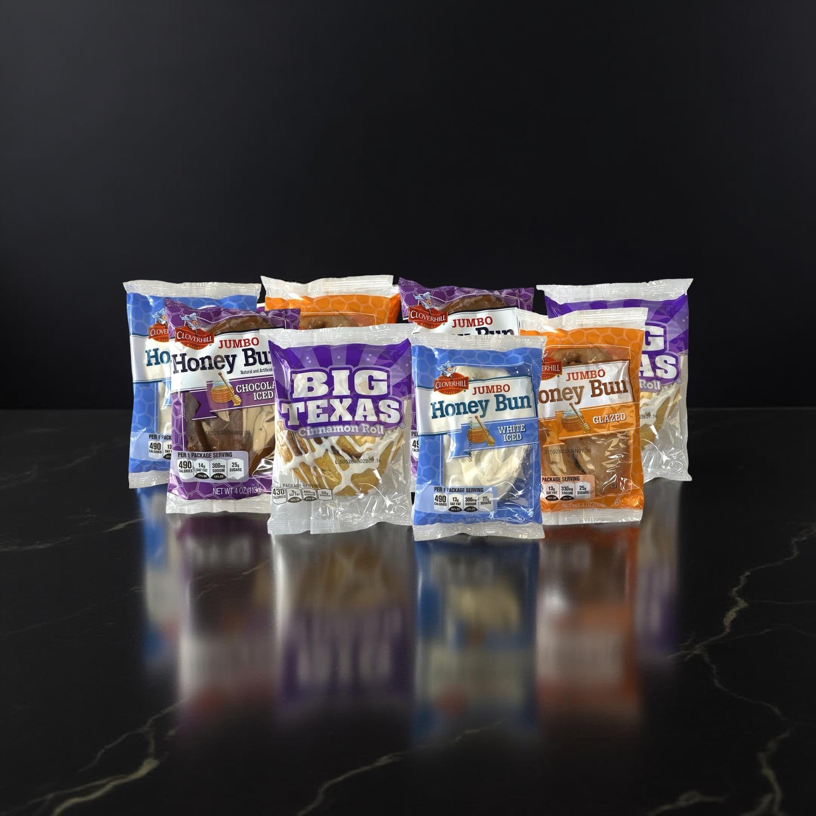 Cloverhill Bakery Ultimate Honey Bun Variety Pack | Big Texas, Chocolate, Iced a