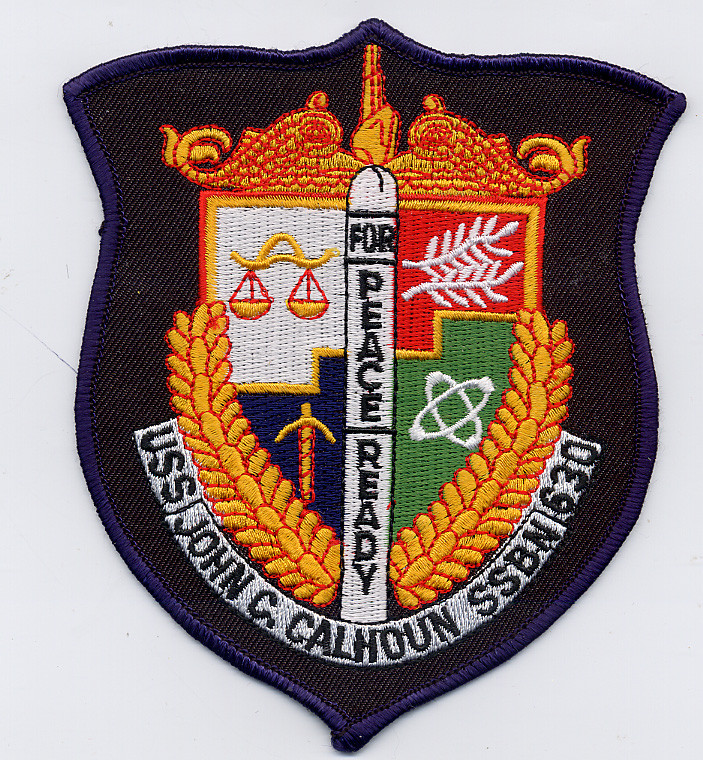 USS John C. Calhoun SSBN 630 - Crest - BC Patch - Cat No. B671
