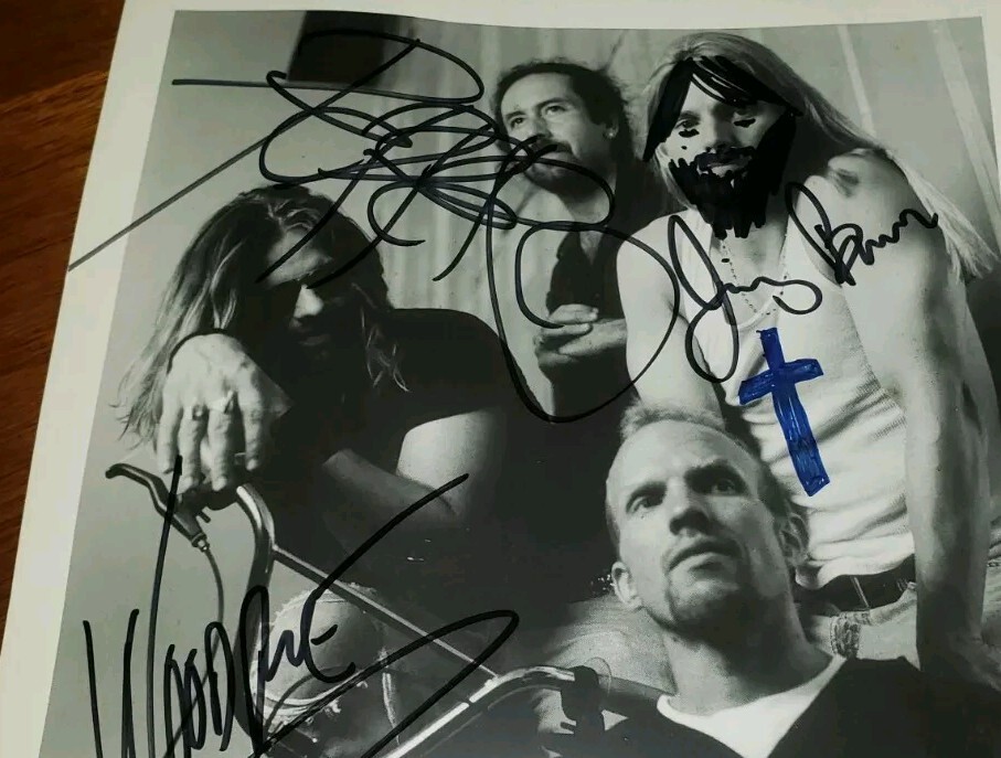 COC Rock Band Photo Signed