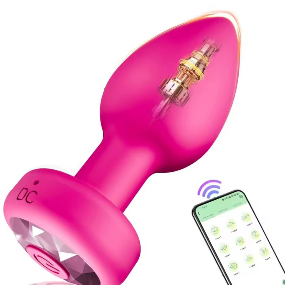 Remote Control Vibrating Butt Plug, Silicone Anal Plug Rechargeable Waterproof
