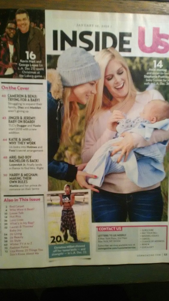 US WEEKLY ISSUE # 03 01/15/2018 BACHELOR ARIE INSIDE ISSUE MAGAZINE US WEEKLY.