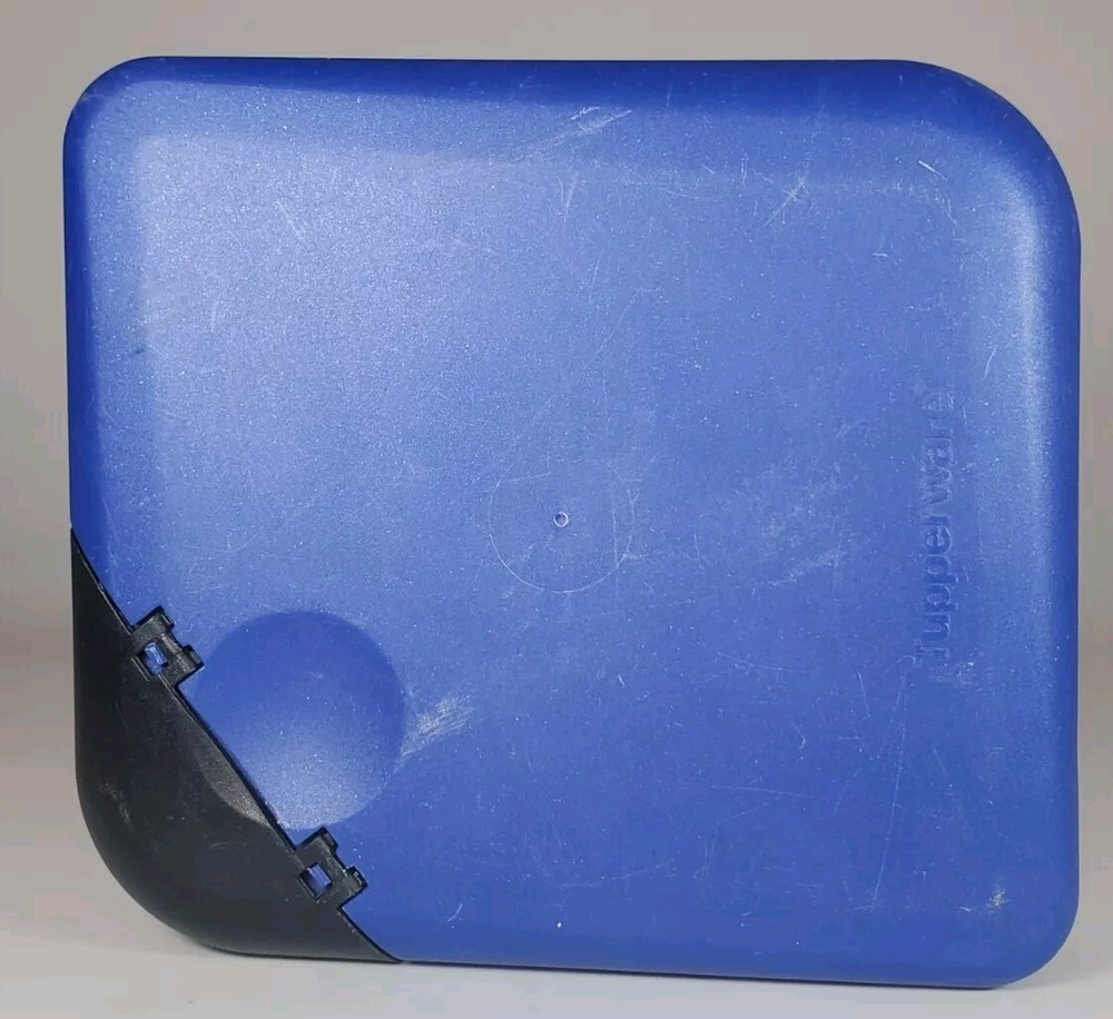 Tuperware CD/DVD Case Keeper Vintage Blue