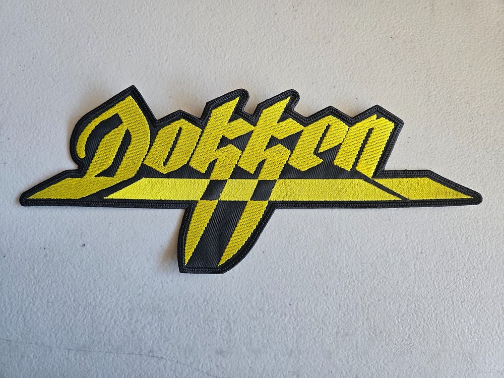 DOKKEN, SEW ON YELLOW EMBROIDERED LARGE BACK PATCH