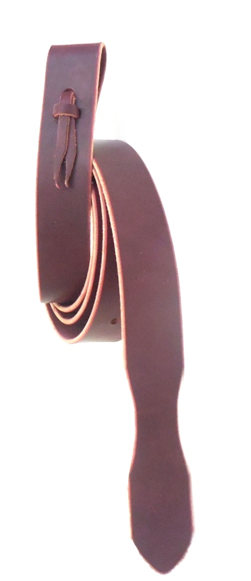 Weaver Extra Long 7' x 1-3/4" Latigo Tie Strap w/Holes Easy Grip End