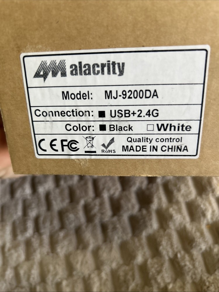 Alacrity Digital Scanner Model MJ-9200DA Open Box