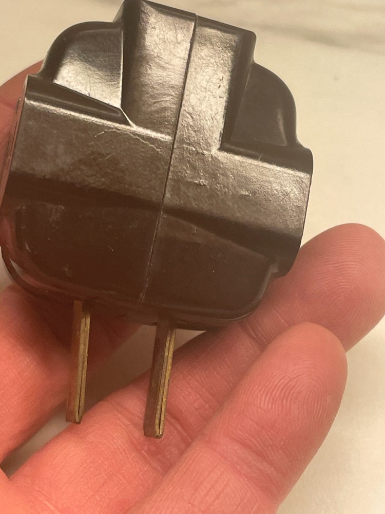 Vintage Bakelite Wall Socket Multi Plug Adapter Extension 1940’s