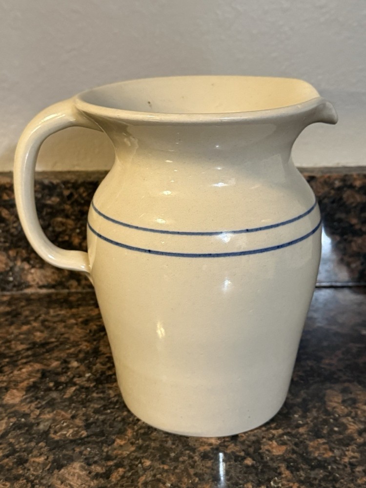 Ceramic Pitcher Art By Artist Signed